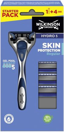 Wilkinson Hydro5 Skin Protection Regular Maszynka Do Golenia Z Wymiennymi Ostrzami Dla Mężczyzn Maszynka + 3 Wkłady