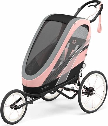 Cybex Zeno Silver Pink Black With Details