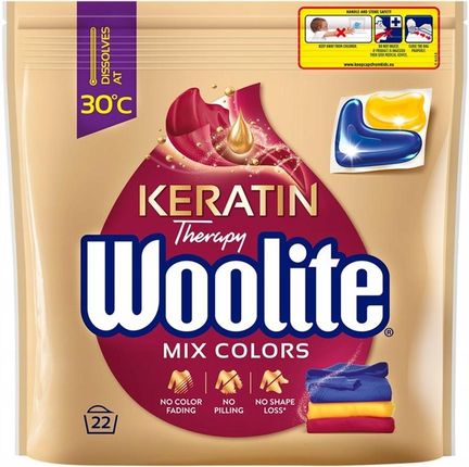 Woolite do Kolorów z Keratyną 22 szt (kapsułki)