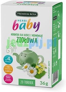 Premium Rosa Herbatka dla dzieci i niemowląt ziołowa 20sasz.