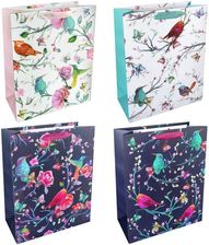Zdjęcie Torba Prezentowa 26X32 Ptaki Na Gałązkach Mix Wzorów - Zielona Góra