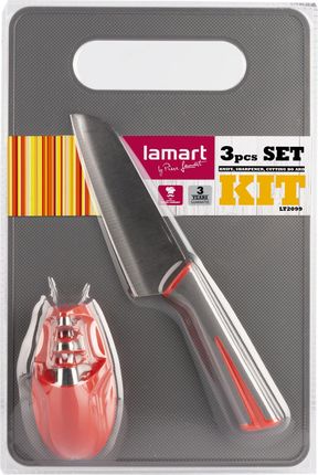 Lamart Kit Zestaw nóż ostrzałka deska (LT2099)
