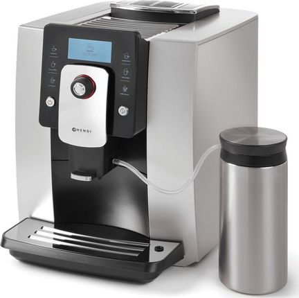 Hendi Ekspres Do Kawy Automatyczny One Touch Z Pojemnikiem Na Mleko 600Ml Srebrny (208984)