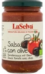 La Selva Sos pomidorowy z oliwkami - Salsa con olive BIO 280g LaSelva