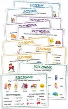 Zdjęcie Plansze Edukacyjne Części Mowy Duże A4 (X10) Lhpecz - Krzywiń