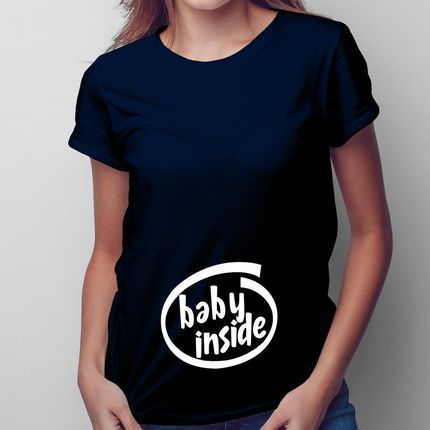 Baby inside! - damska koszulka na prezent