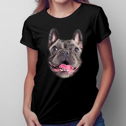 Buldog francuski (wersja 1) - damska koszulka na prezent