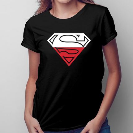 Polski Superman - damska koszulka na prezent