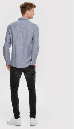ONLY & SONS Koszula Caiden 22012321 Niebieski Slim Fit - zdjęcie 2