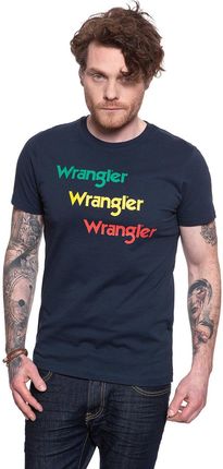 WRANGLER SS REPEAT TEE NAVY W7D7D3114