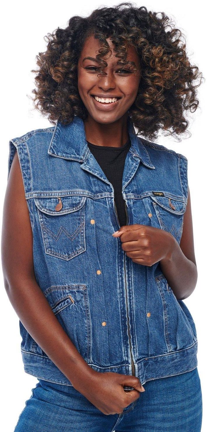 WRANGLER SUMMER VEST BORA BLUE W430Q318F - zdjęcie 1 WRANGLER SUMMER VEST BORA BLUE W430Q318F