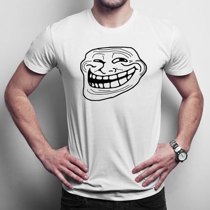 Troll face męska koszulka na prezent