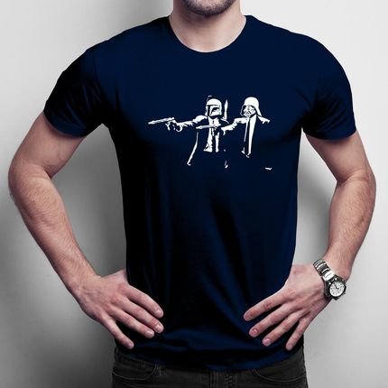Star Wars vs. Pulp Fiction męska koszulka na prezent