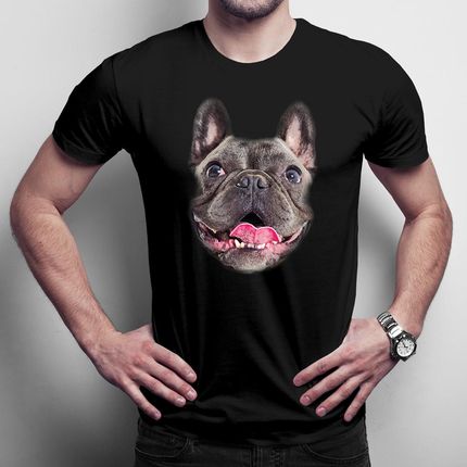 Buldog francuski (wersja 1) męska koszulka na prezent