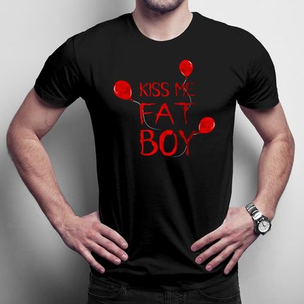 Kiss me Fat Boy męska koszulka na prezent
