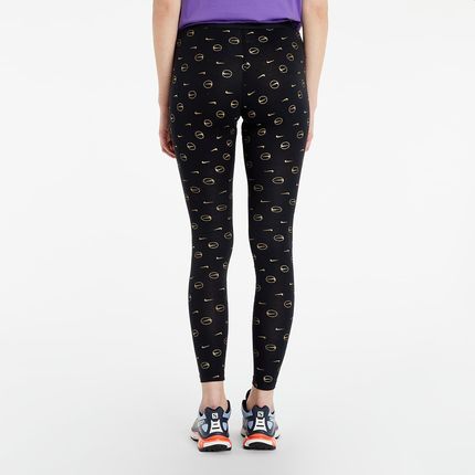 ☆NIKE☆Nike Air Women's High-Waisted Printed Leggings Nike Sportswear W Printed High-Waisted Leggings Black