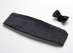 Zdjęcie Willsoor Pas smokingowy + mucha i butonierka (50801-czarny) - Suchowola