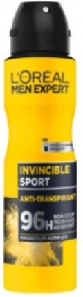 L'Oreal Men Expert Invincible Sport Anti-Transpirant 72H Dezodorant W Sprayu 150Ml