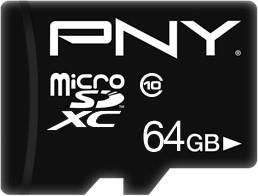 PNY Performance Plus microSDXC 64GB + Adapter SD (SDU64G10PPLXEF)