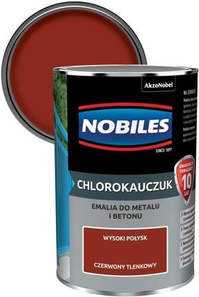 Nobiles Emalia Chlorokauczukowa Do Metalu I Betonu Czerwony Tlenkowy 0,9 L