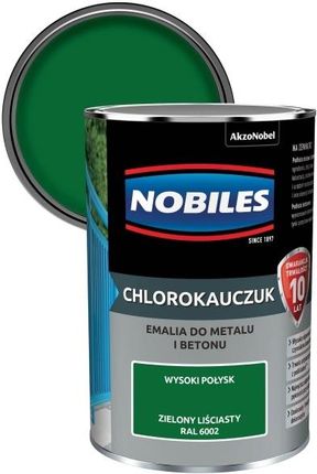 Nobiles Emalia Chlorokauczukowa Do Metalu I Betonu Zielona Liściasta 0,9 L