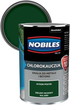 Nobiles Emalia Chlorokauczukowa Do Metalu I Betonu Zielony Mchowy 0,9 L
