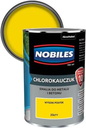 Nobiles Emalia Chlorokauczukowa Do Metalu I Betonu Żółta 0,9 L