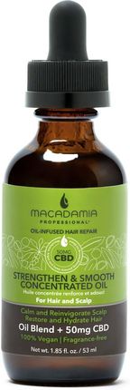 Macadamia Strenghten & Smooth Concentated Oil + Cbd Skoncentrowany Olejek Do Włosów I Skóry Głowy 53Ml