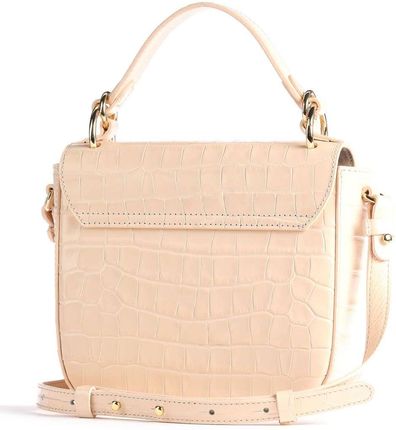 Coccinelle Florence Croco Shiny Soft Torba przez rami nude Ceny