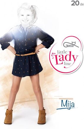 Gatta Little Lady Line Gatta Mija - Rajstopy Dziecięce Gładkie