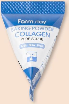 Farmstay Baking Powder Collagen Pore Scrub Peeling Do Twarzy Z Sodą I Kolagenem 7G 25 Szt