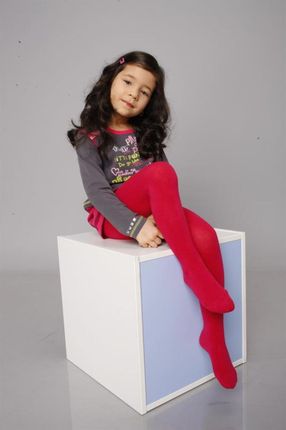 Wola Rajstopy Gładkie 6-11 Lat Z Elastanem