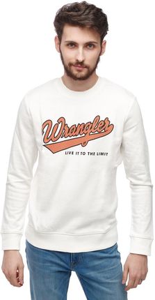 WRANGLER LOGO SWEAT OFF WHITE W6A5HA737