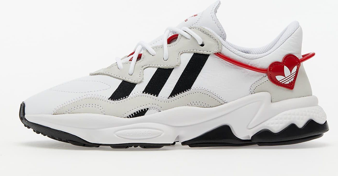 ozweego cloud white core black scarlet