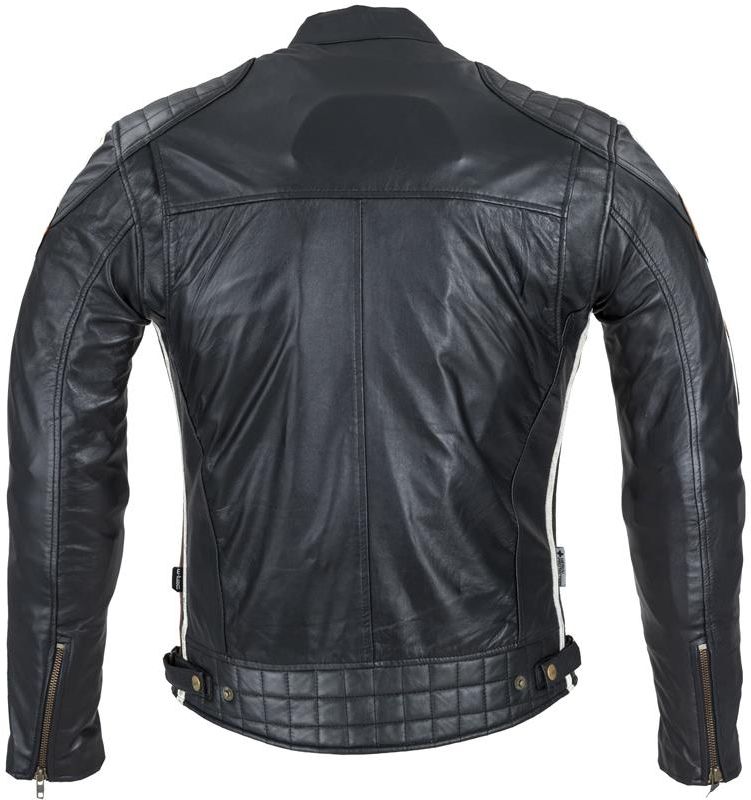 Męska skórzana kurtka motocyklowa W-TEC Sheawen Classic, Czarny, 6XL