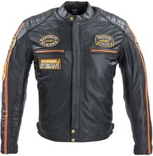 Męska skórzana kurtka motocyklowa W-TEC Sheawen Classic, Czarny, 6XL - dobre Odzież motocyklowa