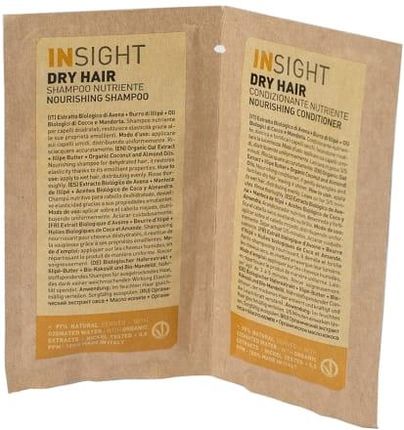 INSIGHT DRY HAIR SZAMPON + ODŻYWKA SASZETKA