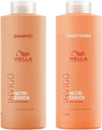 Wella Invigo Nutri-Enrich Zestaw do wlosów suchych: szampon 1000ml + odżywka 1000ml
