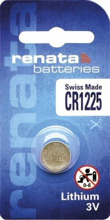 Renata Cr1225 Cell, Lithium, Button, 3V