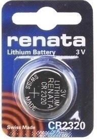 Renata Cr2320 Cell, Lithium, Button, 3V