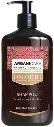 Arganicare Coconut Szampon Do Bardzo Suchych Włosów Z Efektem Puszenia Się 400 ml