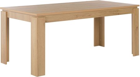 Beliani Stół do jadalni jasne drewno nowoczesny MDF prostokątny 180 x 90 cm Viton