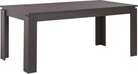 Beliani Stół do jadalni ciemne drewno nowoczesny MDF prostokątny 180 x 90 cm Viton