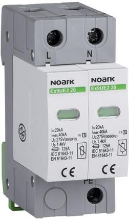 Noark Electric Ogranicznik Przepięć Wymienna Wkładka Ex9Ue2 20 2P Typ Ii 275 V Ac 20 Ka 2Biegi (103351)