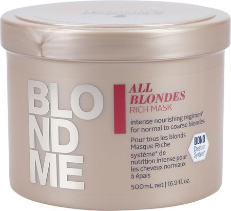 Schwarzkopf BlondMe All Blondes odżywcza maska z bogatą formułą 500ml