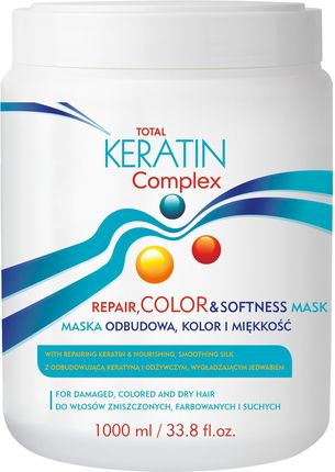 Total Keratin Complex Repair, Color & Softness maska do włosów, 1000 ml