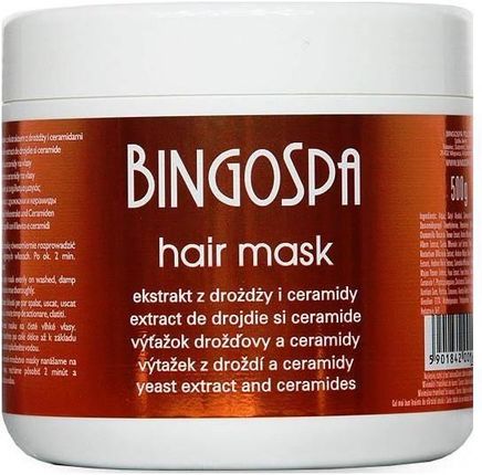 BINGOSPA Maska do włosów Ekstrakt Z Drożdży 500g