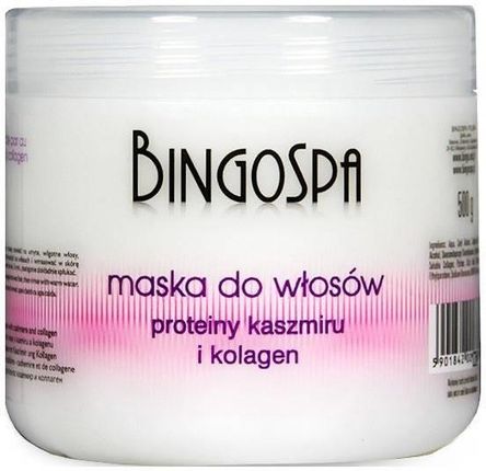BINGOSPA Maska do włosów Kaszmir Proteiny 500G