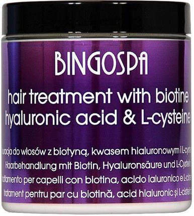 BINGOSPA Kuracja do włosów z biotyną kwasem hialuronowym 250g