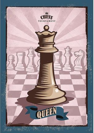 Dekoria Obraz Na Płótnie Vintage Chess Ii 35X50Cm